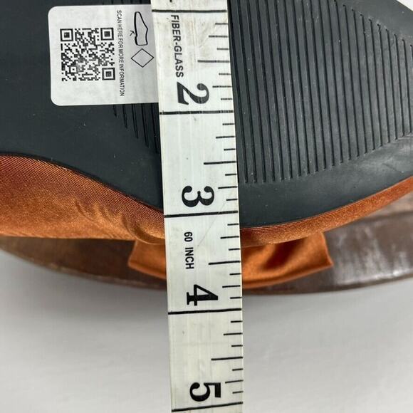 ASOS DESIGN Ballet Flats Womens US 7 In Rust Satin Lake bow pointed - Picture 12 of 12